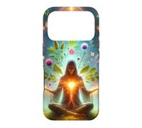Carcasa para iPhone 17 Pro Meditación del Despertar Espiritual Arte Energía Cósmica