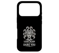 Carcasa para iPhone 17 Pro Medusa Horror Mitología Serpiente Cabello Gorgona Oscuro Femenino