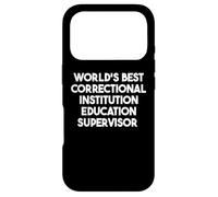 Carcasa para iPhone 17 Pro Mejor Supervisor de Educación de Instituciones Correccionales del Mundo