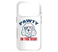 Carcasa para iPhone 17 Pro Meme de Gafas de Sol Pawty in The USA Party Basset Hound
