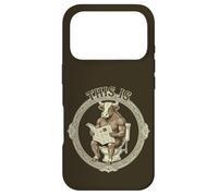 Carcasa para iPhone 17 Pro Meme de Humor Atrevido de Bullshit Bull on Toilet