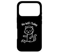Carcasa para iPhone 17 Pro Meme Gracioso Gato Triste Sin WiFi Hoy Sin Internet Offline
