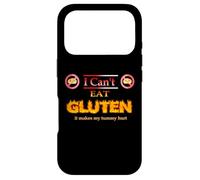 Carcasa para iPhone 17 Pro Meme Gracioso, No Puedo Comer Gluten Hace Que me Duele la Barriga