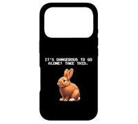 Carcasa para iPhone 17 Pro Meme Lover Video Gamer Dangerous Alone Rabbit