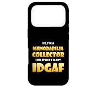 Carcasa para iPhone 17 Pro Memorabilia Collector Idgaf Meme Nostalgic Movie Stage Props