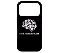 Carcasa para iPhone 17 Pro Memory Care, partidario de la concienciación sobre el Alzheimer Love Never Forgets