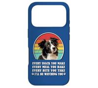 Carcasa para iPhone 17 Pro Men Women Retro Vintage Every Snack Make Border Collie Lover