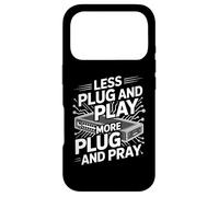 Carcasa para iPhone 17 Pro Menos Plug and Play Más Plug and Pray Funny Network Engineer