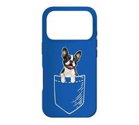 Carcasa para iPhone 17 Pro Mens Kids Boys Love Pocket Boston Terrier Dog Lover