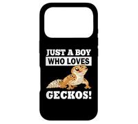Carcasa para iPhone 17 Pro Mens Reptile Boy Who Loves Leopard Geckos Lover