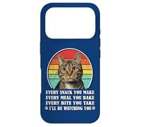 Carcasa para iPhone 17 Pro Mens Womens Every Snack You Make Brown Tabby Cat Lover