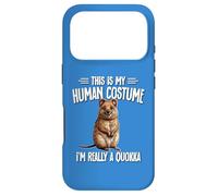 Carcasa para iPhone 17 Pro Mens Womens Kids Cute Funny My Human Costume Quokka Lover