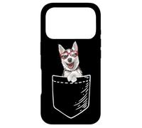 Carcasa para iPhone 17 Pro Mens Womens Kids Pocket Siberian Husky Dog Lover