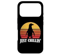 Carcasa para iPhone 17 Pro Mens Womens Kids Retro Vintage Just Chillin' Penguin Lover