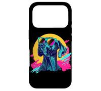 Carcasa para iPhone 17 Pro Mens Womens Moms Funny 80s Retro Vintage Black Great Dane