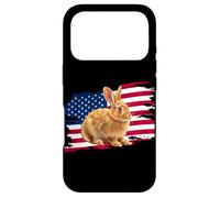 Carcasa para iPhone 17 Pro Mens Womens Patriotic USA American Flag 4th July Bunny Lover