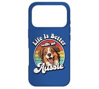 Carcasa para iPhone 17 Pro Mens Womens Retro Vintage Life Is Better Red Aussie Lover