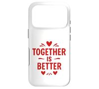 Carcasa para iPhone 17 Pro Mensaje de Amor Juntos es Mejor