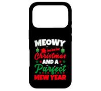 Carcasa para iPhone 17 Pro Meowy Christmas and Purfecr Mew Year Funny Cat Xmas