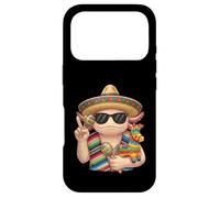 Carcasa para iPhone 17 Pro Mexicano Axolotl Poncho Cinco De Mayo Fiesta Sombrero Meme