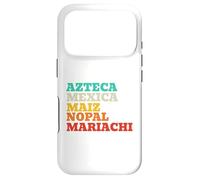 Carcasa para iPhone 17 Pro México Azteca Mexica Maiz Nopal Mariachi