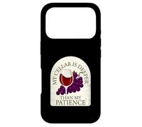 Carcasa para iPhone 17 Pro Mi Bodega es más Profunda Que mi Paciencia Funny Wine