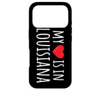 Carcasa para iPhone 17 Pro MI CORAZÓN ESTÁ EN Louisiana Lindo Estado Americano