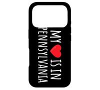 Carcasa para iPhone 17 Pro MI CORAZÓN ESTÁ EN Pennsylvania Lindo Estado Americano