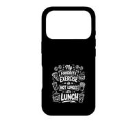 Carcasa para iPhone 17 Pro Mi Ejercicio Favorito es la Comida Humor Gym