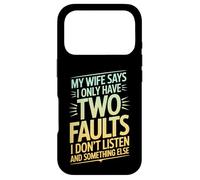 Carcasa para iPhone 17 Pro Mi Esposa Dice Que Solo Tengo Dos fallas Cita de Humor