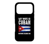 Carcasa para iPhone 17 Pro Mi Esposa Es Cubana Nada Asustarme Vintage Freedom Free Cuba