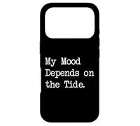 Carcasa para iPhone 17 Pro Mi Estado de ánimo depende de la Marea, Ropa Divertida con Frases de Surf
