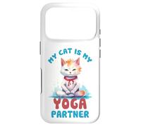 Carcasa para iPhone 17 Pro Mi Gato es mi compañero de Yoga Divertido