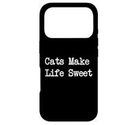 Carcasa para iPhone 17 Pro Mi Gato Hace la Vida Dulce Citas Divertidas