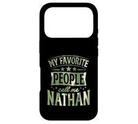 Carcasa para iPhone 17 Pro Mi Gente Favorita me Llama Nathan Nombre Personalizado