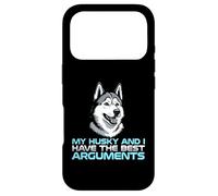 Carcasa para iPhone 17 Pro Mi Husky y yo Tenemos los Mejores argumentos dueño de Perro