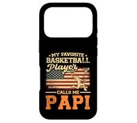 Carcasa para iPhone 17 Pro Mi Jugador de Baloncesto Favorito me Llama Bandera de Estados Unidos Papi