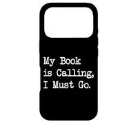 Carcasa para iPhone 17 Pro Mi Libro Llama, Debo IR, Citas Divertidas para lectores, Ropa