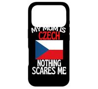 Carcasa para iPhone 17 Pro Mi mamá es Checa Nada me Asusta mamá Divertida