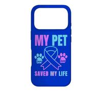 Carcasa para iPhone 17 Pro Mi Mascota salvó mi Vida Prevención del Suicidio Emocional Perro Gato