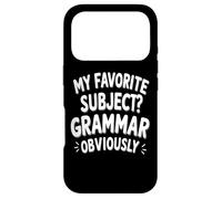 Carcasa para iPhone 17 Pro ¿Mi Materia Favorita? Gramática, Obviamente Profesor de Idiomas