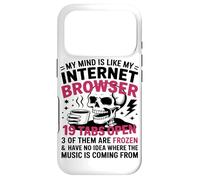 Carcasa para iPhone 17 Pro Mi Mente Es como El Esqueleto De Mi Navegador De Internet