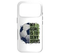 Carcasa para iPhone 17 Pro Mi Objetivo es Negar el tuyo Portero de fútbol niños Portero