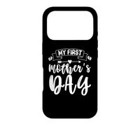 Carcasa para iPhone 17 Pro Mi Primer día de la Madre Floral Nueva mamá Primera Vez Día de la Madre