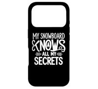 Carcasa para iPhone 17 Pro Mi Snowboard Sabe Todos Mis Secretos Snowboard Humor