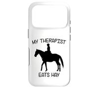 Carcasa para iPhone 17 Pro Mi Terapeuta Come heno | Funny Horses