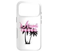 Carcasa para iPhone 17 Pro Miami Beach Florida Palmera Retro Tropical