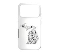 Carcasa para iPhone 17 Pro Michigan Camping Adventure UP & Lower Peninsula Outdoor