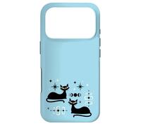 Carcasa para iPhone 17 Pro Midcentury Mid Century Cat Retro Atomic Age Space Modern