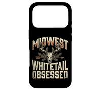 Carcasa para iPhone 17 Pro Midwest Whitetail Deer Skull Buck Hunting Vintage